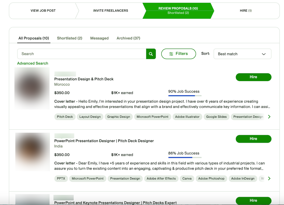 Upwork Bidding Service